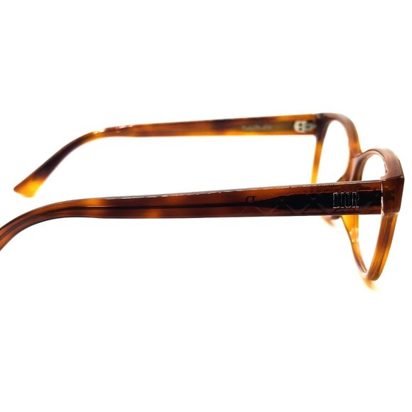 NEW CHRISTIAN DIOR LADYDIORO2 SX7 Light Havana Eyeglasses 55mm 15 145 - Picture 4 of 9